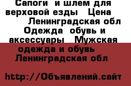 Сапоги  и шлем для верховой езды › Цена ­ 3 000 - Ленинградская обл. Одежда, обувь и аксессуары » Мужская одежда и обувь   . Ленинградская обл.